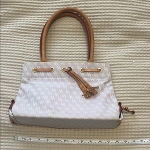 Dooney & Bourke lavender Cream and Brown Shoulder Bag